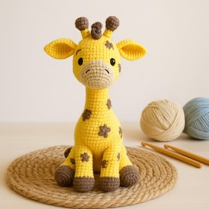 Gio Giraffe Knitting Pattern – Create Your Own Cute Giraffe! Crochet PDF Pattern