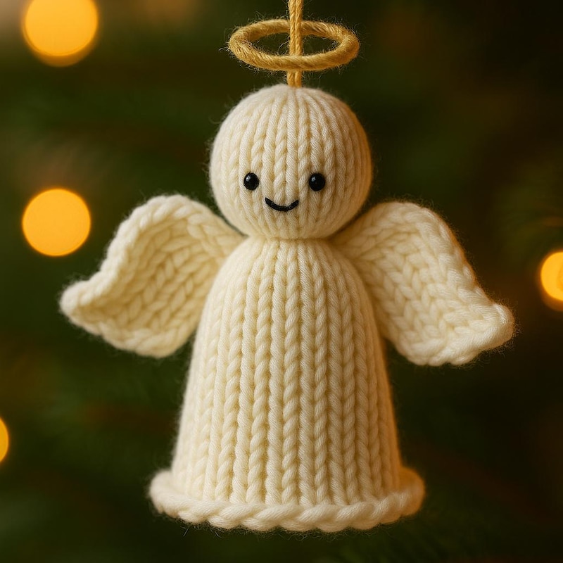 Knitted Angel Knitting Pattern Etsy
