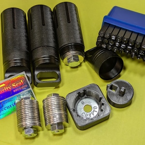 Archiviazione di frasi di seed Bitcoin/Crypto Triple Metal: kit di recupero Cold Wallet (inclusi i timbri)