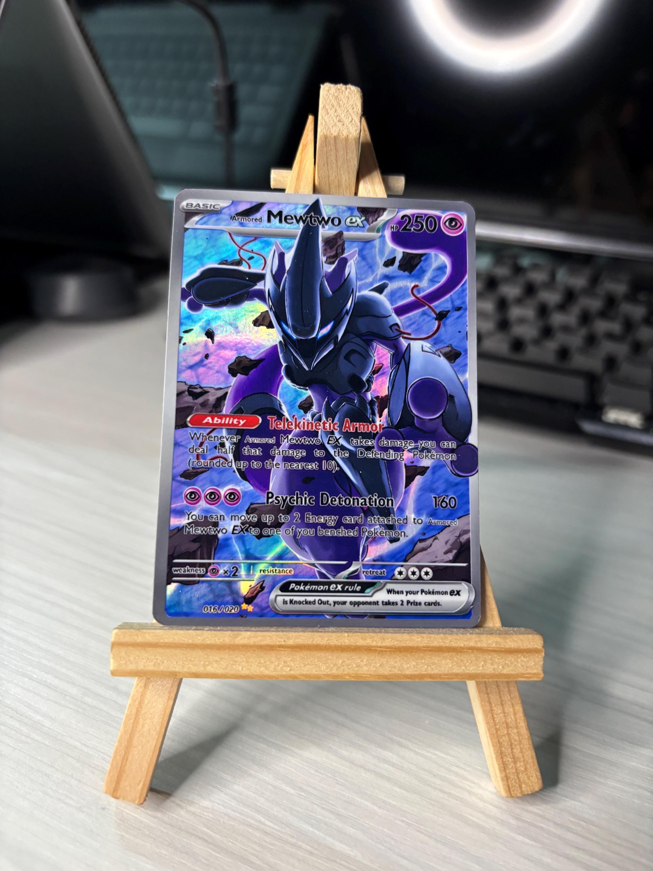 pokemon armored mewtwo card PSA 8.5 Sun & Moon Promo SM228 – Team Collectors Black Star Promos Type Armored Mewtwo - Illmatic2626