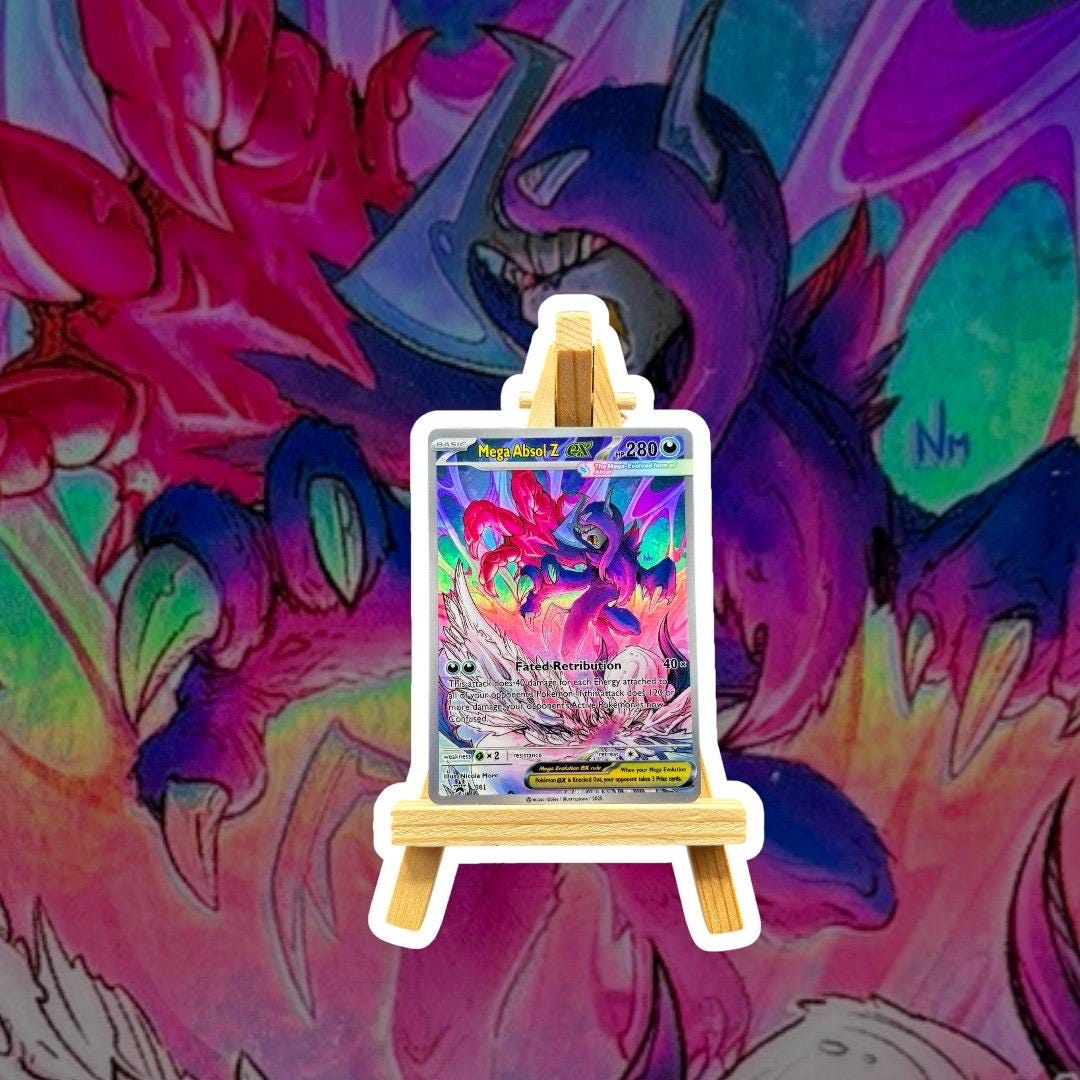 mega absol pokemon card MEGA ABSOL Z pokemon card! #pokemon #pokemonza #pokemontcg #pokemontrainer #pokefun #pokemoncommunity #absol #megaevolution #megaabsol #pokemonz #procreate #illustration #angel #cat