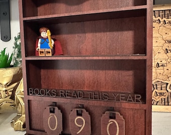 Mini Bookshelf + Books Read This Year Tracker Combonation