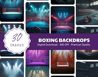 30 Boxing Backdrops Boxing Poster Backdrop Sport Digital Backdrop Boxing Background Sports Photo Backdrop Boxing Digital Background Overlay