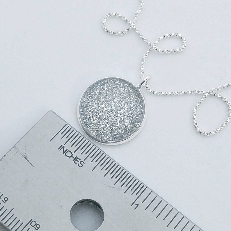 Shimmer Lilac Necklace Handmade Sparkle Unique Gift Wearable Art! Glitter