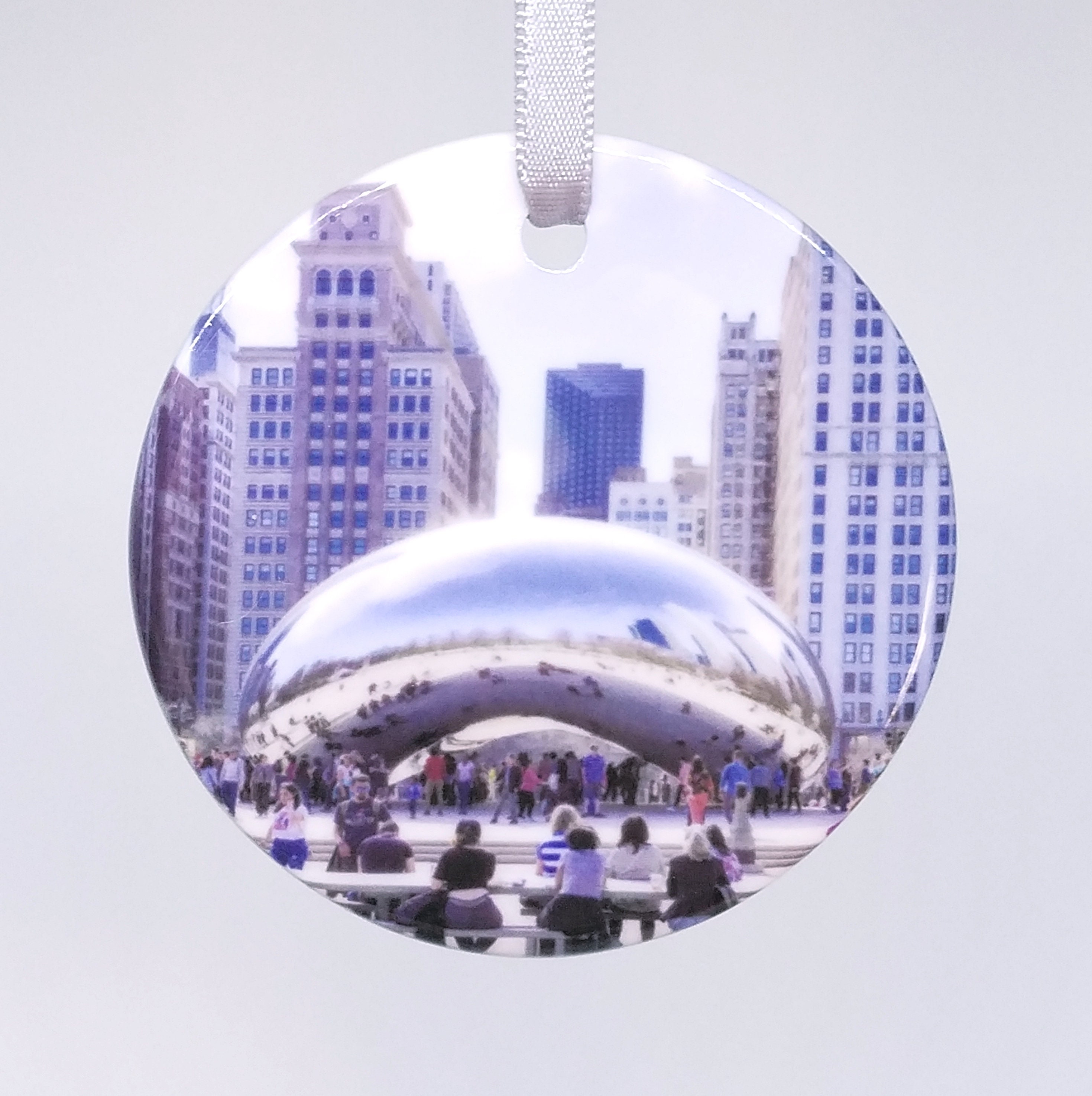 The Bean Chicago Ceramic Ornament Photography Handmade Etsy