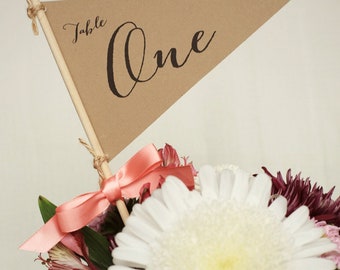 FEATURED on Style Me Pretty- pennant table flags, golf theme wedding
