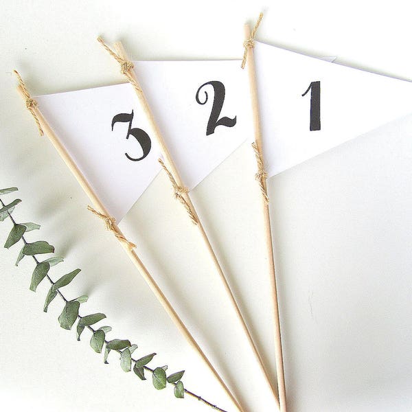 Pennant flag Table Numbers