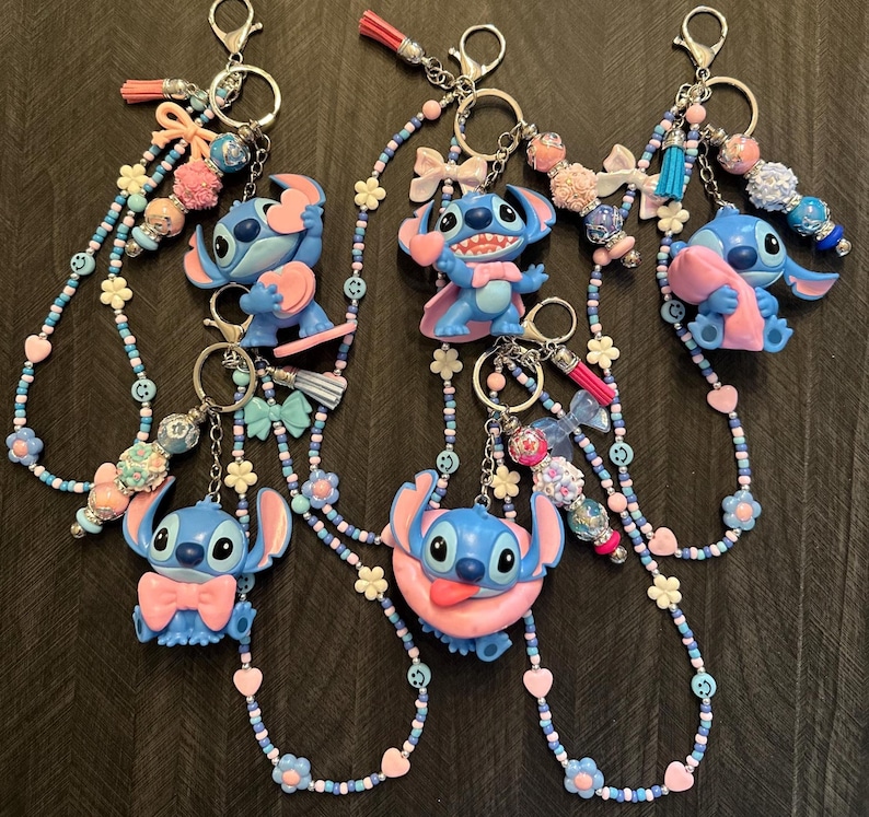 LLAVERO Y Charm para Bolso STITCH. imagen 5