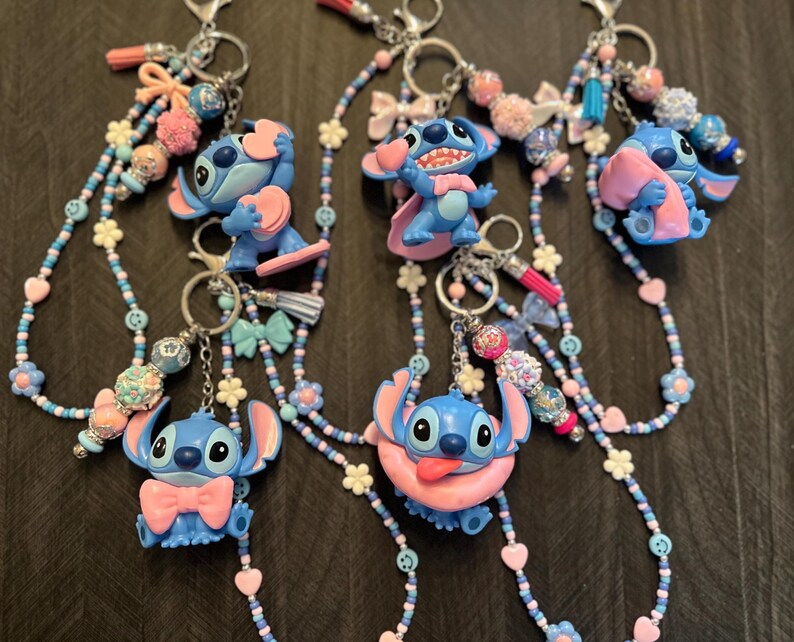 LLAVERO Y Charm para Bolso STITCH. imagen 6