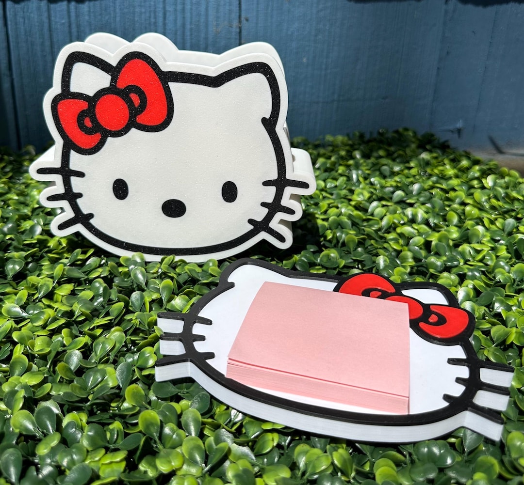 Hello Kitty 3D Pen Holder and Sticky Note Holder, Post It Holder or ...