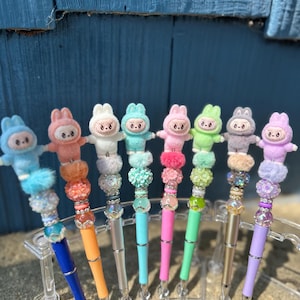 LABUBU beaded pen , characters, cute pen