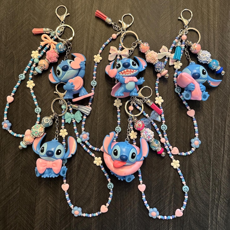 LLAVERO Y Charm para Bolso STITCH. imagen 4