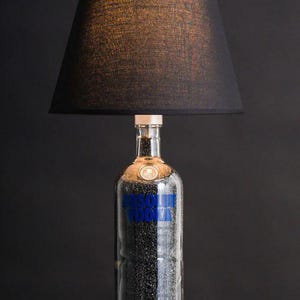Table lamp &quot;Rasputin&quot; • Bottle lamp, table lamp, lamp, light, gift, upcycling, vodka