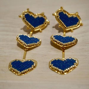 Golden Hearts of Serenity Earrings