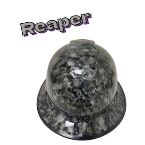 Hard Hat Hydrographic Full Brim Hard Hat &quot;Reaper&quot;.