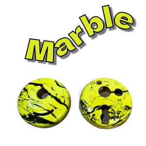 Mini Educator ET-300 Transmitter Skin – Yellow Marble Hydro Dip – Custom E-Collar Shell