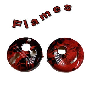 E-collar Technologies Micro Educator/Mini Educator ET/ME-300 Transmitter Skin – Red Flame Hydrographic Shell – Custom E-Collar Cover