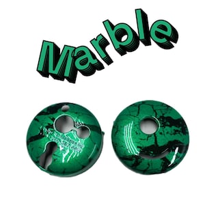 Mini Educator ET-300 Transmitter Skin – Green Marble Hydro Dip – Custom E-Collar Shell
