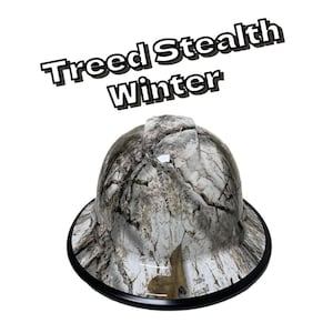 Casque hydrographique personnalisé à bord complet, motif camouflage hiver « Tree Stealth »