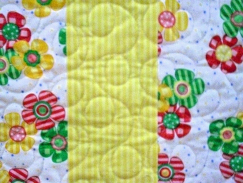 Baby Quilt Bright Graham Crackers in Lime and Hot Brights Etsy