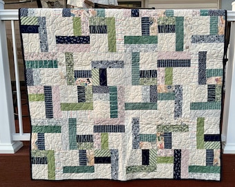 Bon Voyage Handmade Quilt Lap Couch Travel Quilt