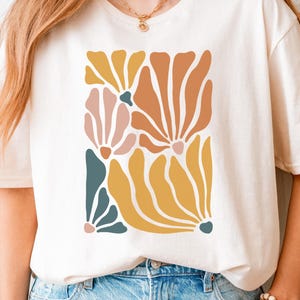 Camiseta Floral Retrô: Poder Floral Descolado, Estilo Boho
