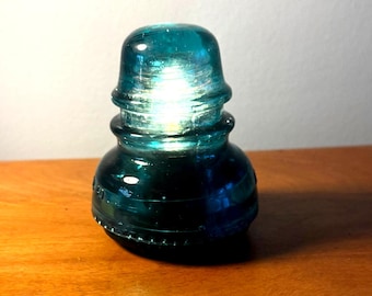 Lampada da tavolo dimmerabile con isolante in vetro antico e luce notturna