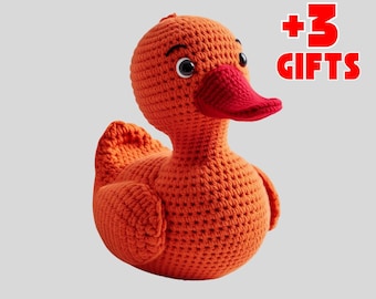 Einfach und süß, Amigurumi Ente Häkelanleitung, süsses Häkel Enten Muster, DIY Plüschtier Bauernhof, DIY Häkelanleitung