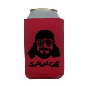 Macho Man Randy Savage Wrestling Can Cooler Holder Home Decor Wrestler Fan