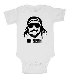 Oh Yeah Macho Man Randy Savage Wrestling Childrens Bodysuit Newborn - 24 Months Wrestler Fan