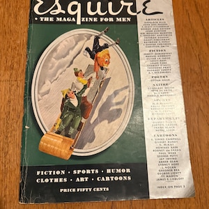 Vintage February 1936 Esquire The Magazine For Men in really good condition