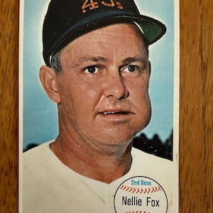 Baseball card 1964 Topps large format Nellie Fox