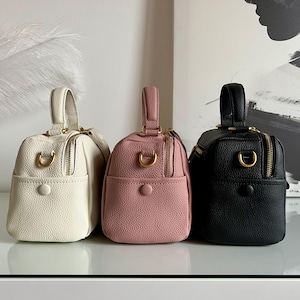 Echtleder Handgefertigte Schultertasche,Klassische Damen Leder Handtasche,Leder Crossbody Tasche,Tägliche Schultertasche