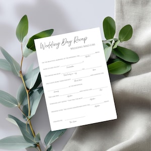 Hochzeit Mad Libs Druckbare Mad Libs Hochzeitsaktivitäten Hochzeitsdetails Hochzeitspuzzle Hochzeitsspiel Hochzeitsandenken Hochzeitsspielkarten
