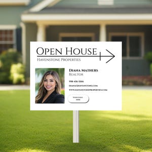 Open House Sign Template Open House Signs Realtor Open House Template Open House Realtor Open House Yard Sign