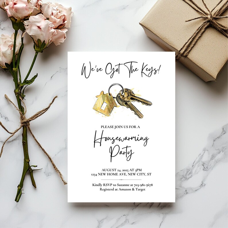 Housewarming Party Invitation: Editable New Home Invite (Digital Invitation Template) 4x6, 5x7 image 2