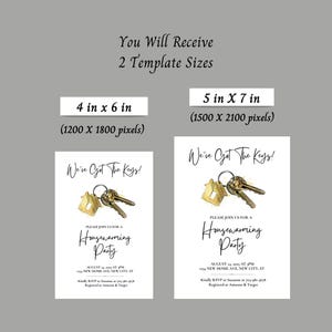 Housewarming Party Invitation: Editable New Home Invite (Digital Invitation Template) 4x6, 5x7 image 3