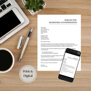 Simple Reasonable Accommodation Letter Professional Letter Template Letter Printable Employee Letter