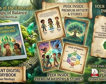 Guardians of the Emerald Storybook | Illustrated Children's Adventure (Digital Download)