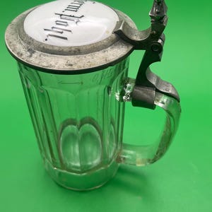Vintage Beer Glass 0,4L, Antique Beer Mug, German Glassware, Craft Beers Lover’s Gift, Rustic Gut Glass, Collectible Beer Stein