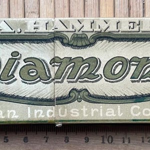 Vintage Sovjet-kopieerpennendoosje, hamer 1926-1930 USSR, Sovjet-antieke A.Hammer