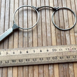 Antikes Lorgnon Brillengestell - verzierte Henkel - ohne Gläser - viktorianischer Stil - 19.Jh. - frühes 20.Jh