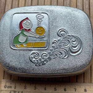 Vintage prostokątny aluminiowy pojemnik na mydło z lat 80. XX wieku, radziecki pojemnik na mydło, wyprodukowany w ZSRR, wystrój łazienki w stylu vintage