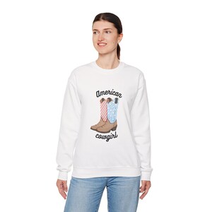 American Cowgirl Sweatshirt, Western Rancher Pullover, Cowboy Rodeo Jumper, Wild West Cowgirl Sweater, Texas Cowgirl Clothing