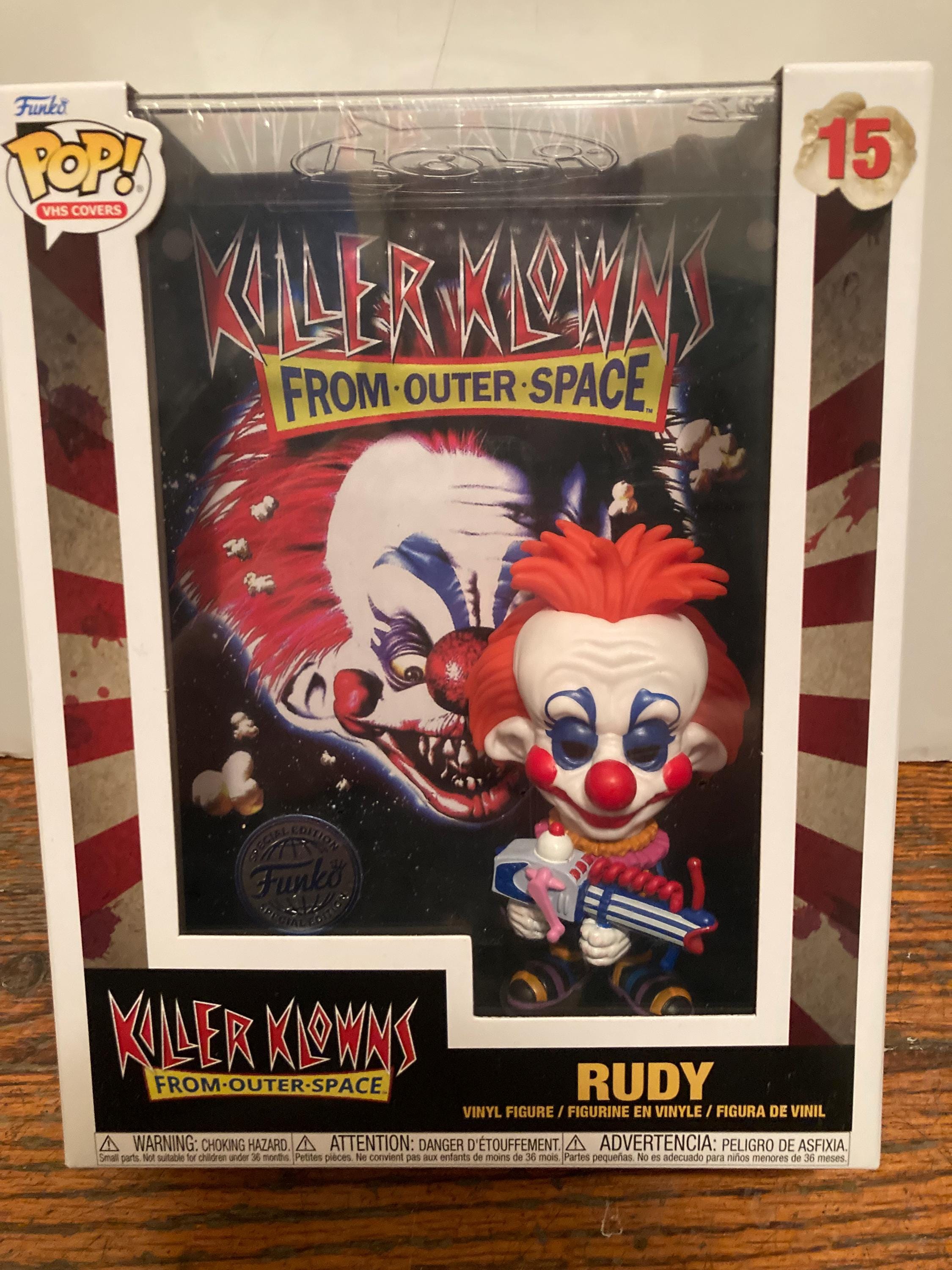 Funko Pop! VHS Covers: Killer Klowns From Outer Space - Rudy (Special Edition) #15, Figura In Vinile