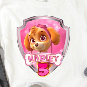 Patrol Birthday Boy/Girl Shirt, Patrol Birthday Family Shirt, Personalized Birthday Shirt, Custom Patrol Shirt, Birthday Party Shirt.