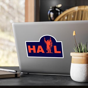 University of Illinois Chief Sticker Vinyl Decal Sticker, dorm room art decor, College, School Pride Decal, Car Laptop Stickers, reusable