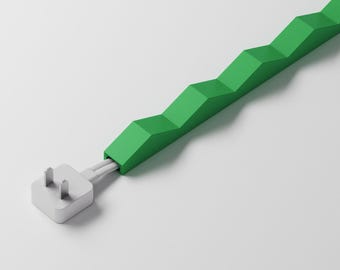 Edgy Cord Cover Kit: Regular Size / Cable Hider for Standard Cable / Functional Home Decor / Wire Organizer