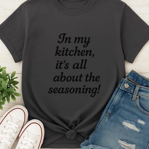 Seasoning Enthusiast Unisex Tee, Kitchen Cooking Shirt, Foodie T-shirt, Chef Gift, Culinary Apparel