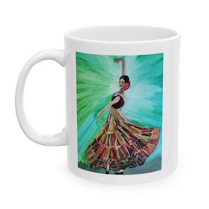 Vibrant Ceramic Mug, Colorful Art Tea/Coffee Cup, Artistic Kitchen Decor, Unique Gift for Art Lovers, Handcrafted Mug